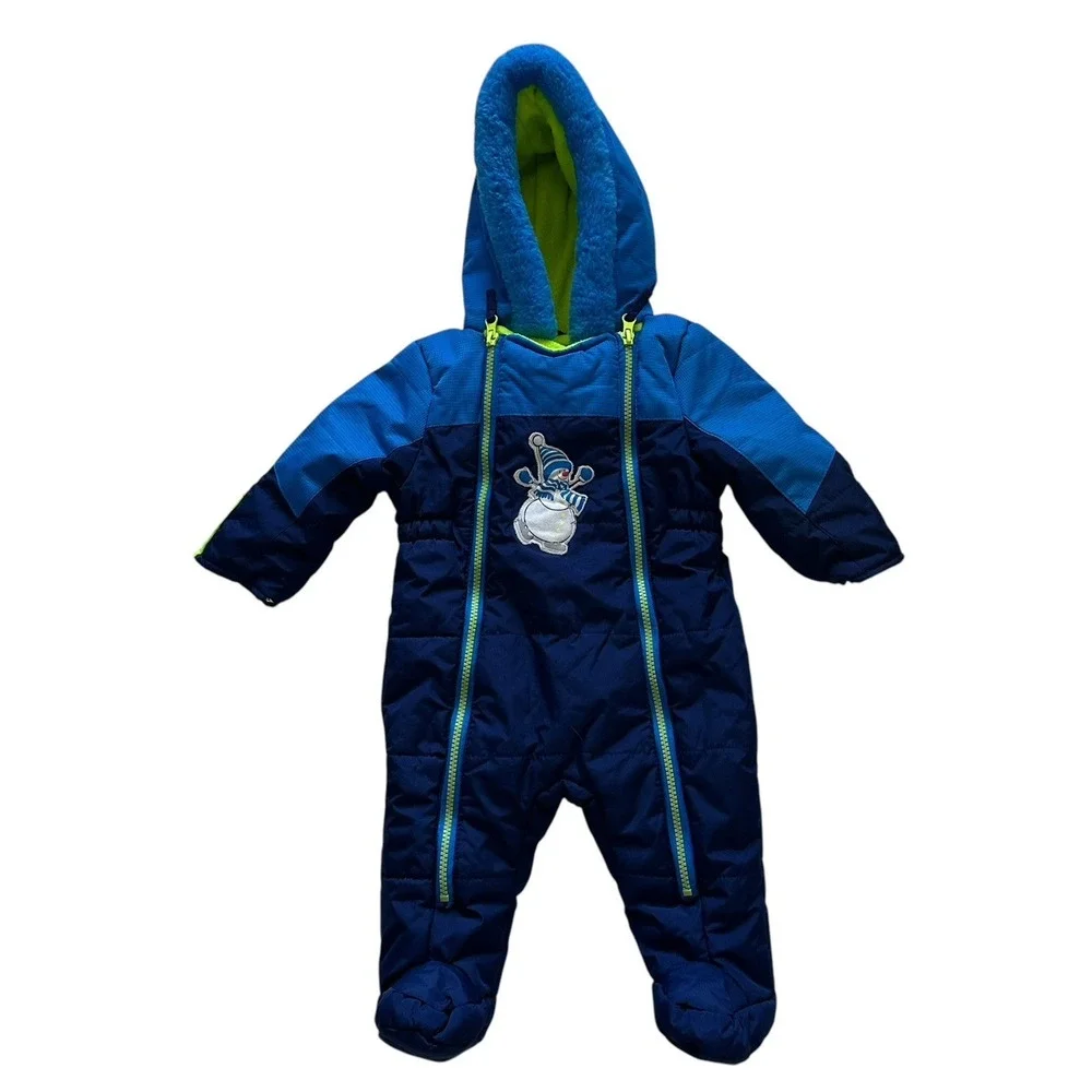 WIPPETTE KIDS Infant Snowsuit 6-9 Months Warm‎ Winter Plush Puffer Booties Glove